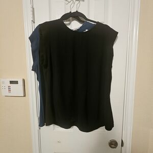 Polene Black Blouse with Long Sleeves